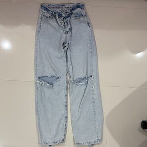 Target Light Blue Denim Ripped Jeans